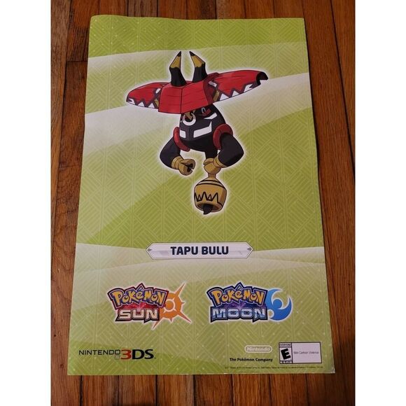 Nintendo 3DS Pokemon Moon And Sun Promo Posters - Picture 6 of 7